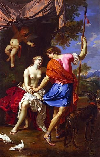 Nicolas Mignard Venus and Adonis Norge oil painting art